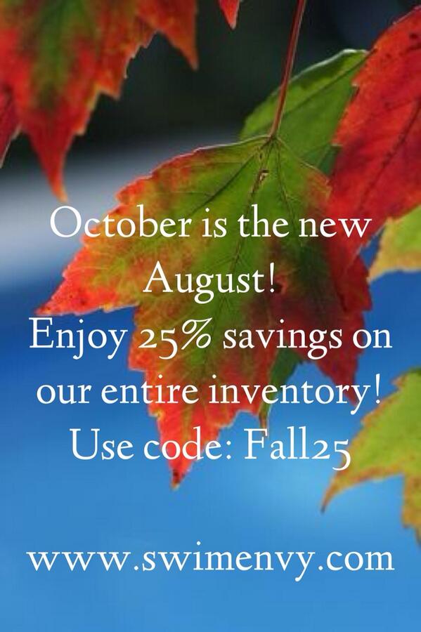 swimenvy's tweet photo. #fallsavings http://t.co/Ehx1n1KhAi
