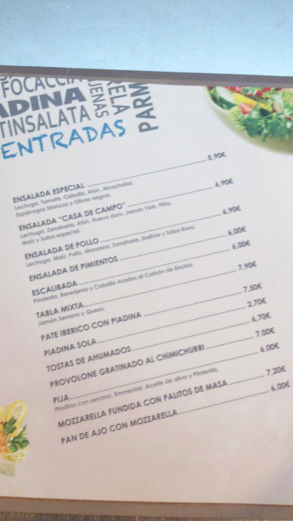 Nuestros platos d entrada