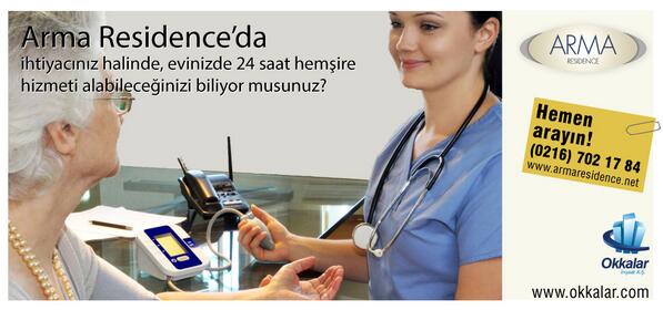 Arma Residence'da sağlığınız 24 saat kontrol altında.