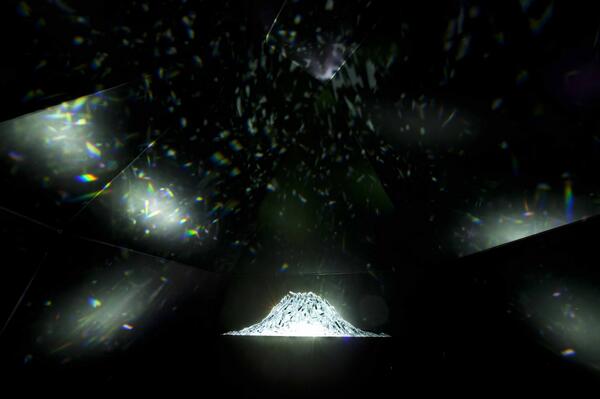 swarovski's tweet photo. Stars and memory are represented by crystals in designer Liu Feng's sparkling 'Milky Way' piece #digitalcrystal http://t.co/LGmhAVfMDu