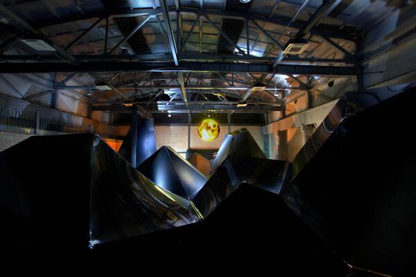 swarovski's tweet photo. Architect Ma Yansong's "Moon Landscape" contemplates the symbol of the moon among faceted crystals #digitalcrystal http://t.co/ERaAVtOrCH