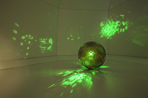 swarovski's tweet photo. "Crystal Puzzle' by Li Naihan allows vistor interaction for a new sensory experience #digitalcrystal @BjDesignWeek http://t.co/Zd7OTV0COj