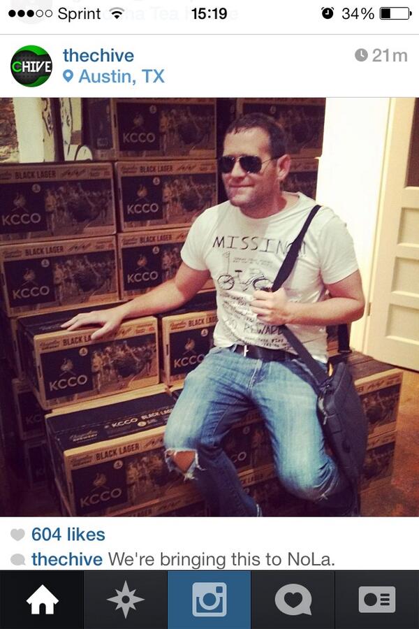 ChiveNOLA's tweet photo. @theCHIVE @ChiveNation I'd love to get my hands on some of this beer http://t.co/Lz9lF8K0lc