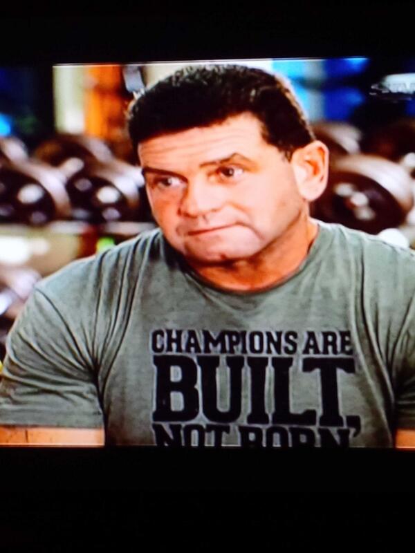 desch12's tweet image. Watching the secret life of Bobby Ryan.Bobby's dad wearing a @TEAMUNSUNGHERO #championsarebuilt #notborn tee @b_ryan9