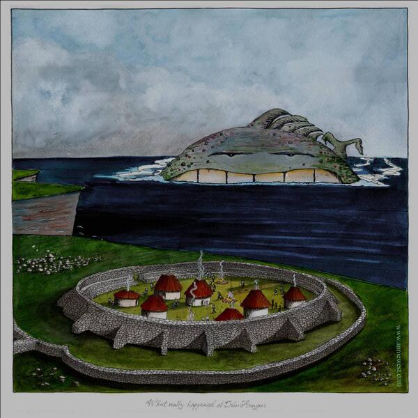 anniewestdotcom's tweet photo. What really happened at Dún Aengus @NMIreland http://t.co/xZzS3Qfuof