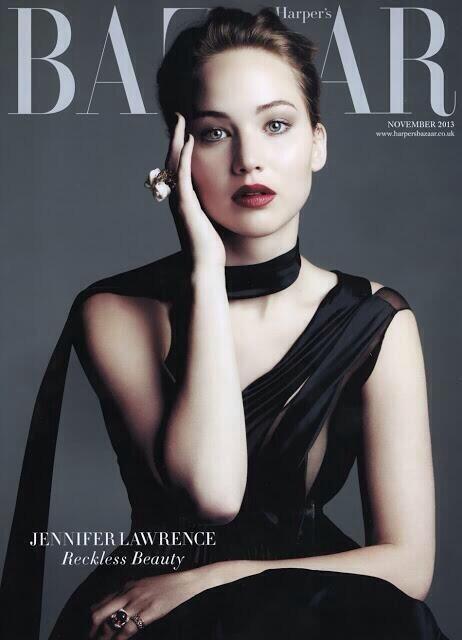 TheTransfer_'s tweet image. JLaw covers Harpers Bazaar.