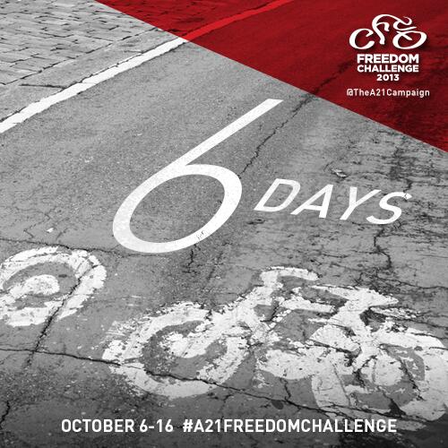 nickrough's tweet photo. 6 Days till the start of Freedom Challenge right here in Sofia - sponsor @TheA21Campaign http://t.co/8x51j5gcom http://t.co/b3tmDOv1FH