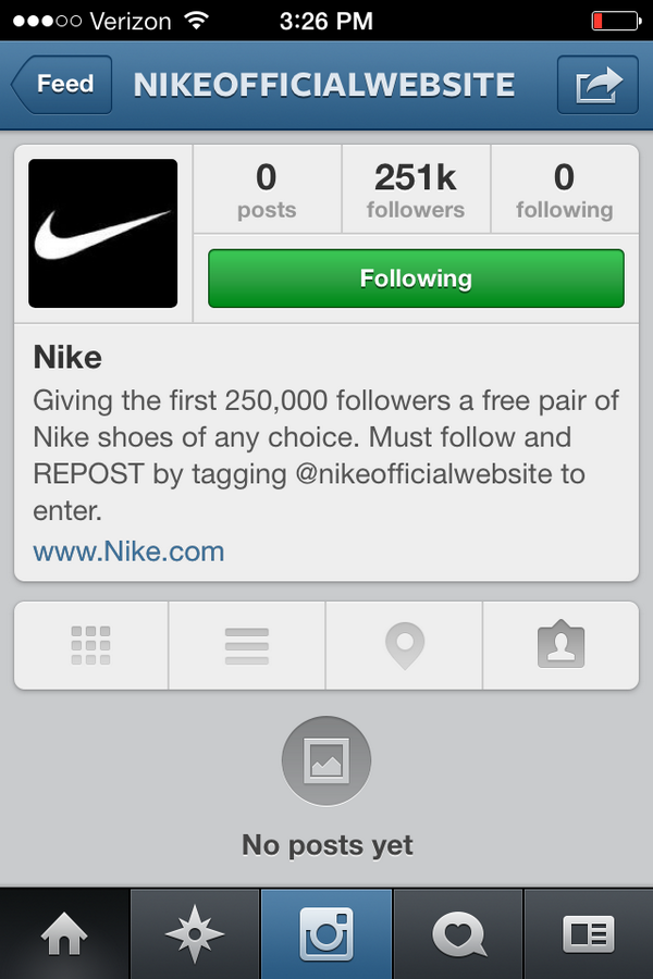 PastorDaleG's tweet photo. Free shoes? Did someone say free!
I guess we'll find out?@nikeofficialwebsite http://t.co/o4Jeg6iG1b