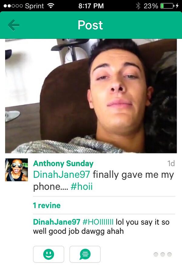 anthsundddd's tweet image. Ahhhhh just @dinahjane97 commenting on my vine 😍🙋😭 #hoii #loveher