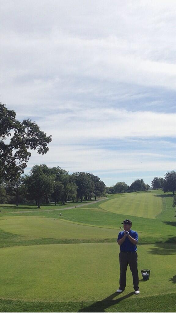 swopememorial's tweet photo. We had the privilege of having @TomWatsonPGA at the course today! http://t.co/nV9Mj52Yqv