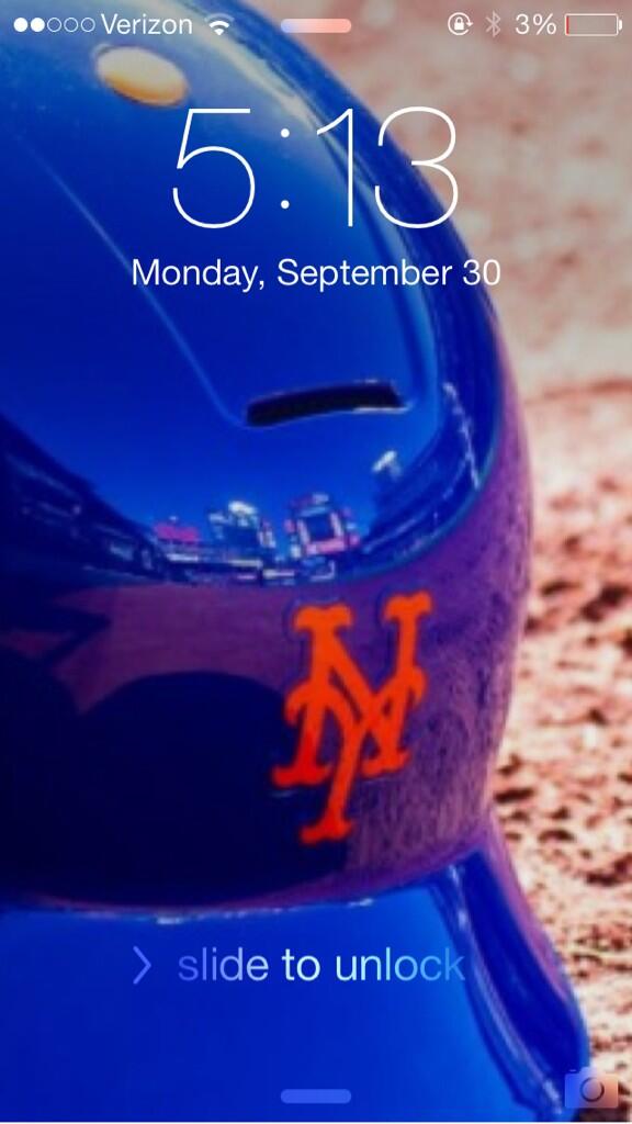 metsfollowtrain's tweet photo. @michaelgbaron awesome pic you took to use as a background! it's sick with Citi Field reflected on the Mets helmet http://t.co/65BLGHEVpf