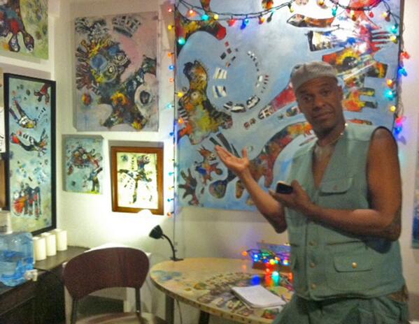 Spring_Arts_Col's tweet image. What an honor to hang with the legend, Angelo Moore of Fishbone - Andrea Bogdan studio: andreabogdan.com/artwalk.html