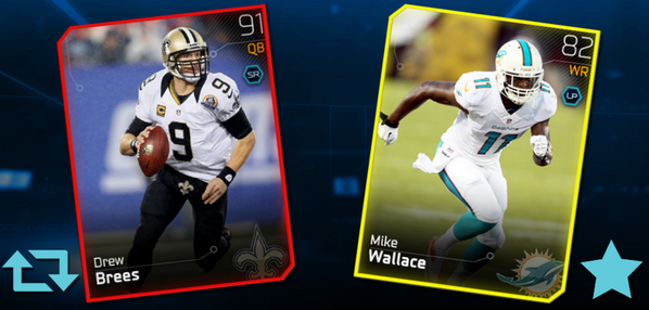 EASPORTS_MUT's tweet photo. Who wins tonight? RETWEET for @Saints, FAVORITE for @MiamiDolphins! http://t.co/7k4YfWB7Oh