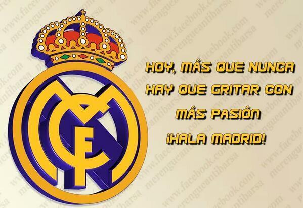 ReaI_Madrid_CF's tweet photo. ¡HOY, MAÑANA Y SIEMPRE, HALA MADRID! http://t.co/AqPuVeUuNW