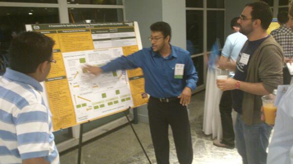 DDiRuscio's tweet image. Students presenting at the ACM SRC #models2013 @MODELS2013