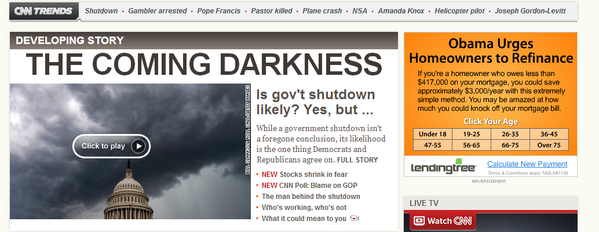 NonSenseLess's tweet image. Either the government shut down or the Antichrist is taking power. Guess I better refinance my mortgage. #shutdown