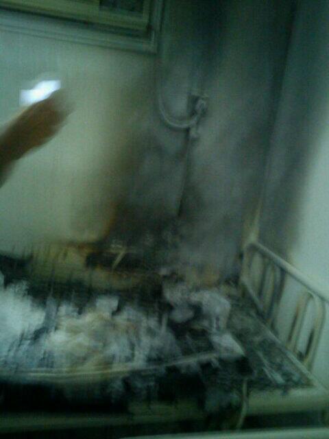 Rumah no 803 lt 1 kamar 102 hampir mengalami kebakaran yg berhasil digagalkan satpam gedung #InfoHaji