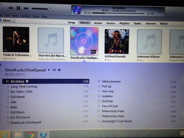 MegamindNick's tweet photo. time to jam this new @PaintItBlues #GoodLuckGodSpeed http://t.co/GF1Fxmy46q