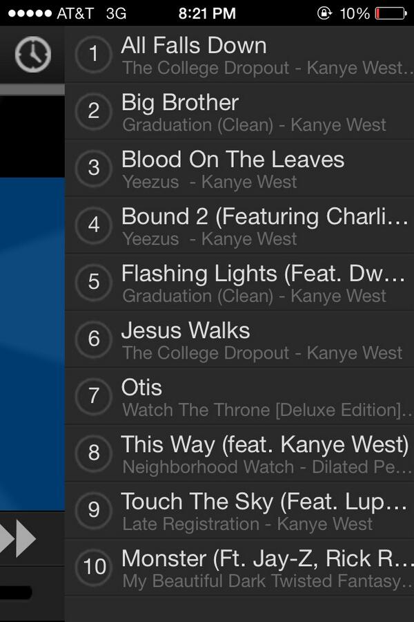 My <a href="/kanyewest/">ye</a> up next queue