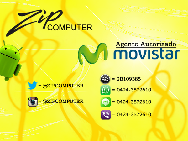PC_ZIP's tweet image. Siguenos: @ZIPCOMPUTER ✔Agente Autorizado Movistar / Info:0424-3572610 - Pin:2B109385