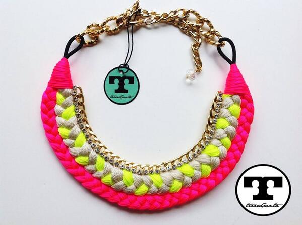 TIERRASANTADF's tweet photo. #tierrasantacondesa #necklace #trendy #fashion #handmade  #neon http://t.co/SHZSQg9ujO