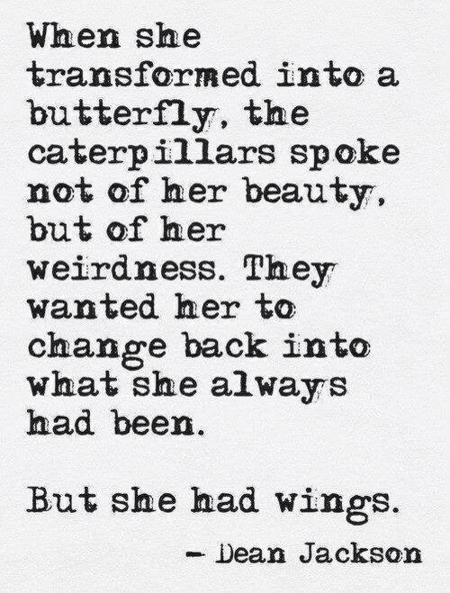 Weirdness is beautiful. ❤ Transform yourself &amp; fly away from the narrow minded people. 😊 http://t.co<a href="/tag/bdsm"class="tags"><span>#bdsm</span></a><a href="/tag/twistedhumor"class="tags"><span>#twistedhumor</span></a>