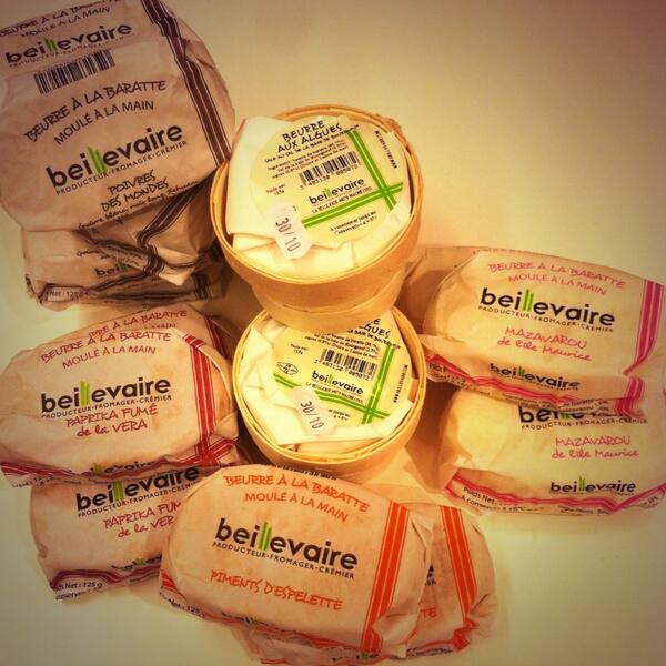 Les Beurres travaillés maison, épices et condiments sont arrivés à la fromagerie <a href="/beillevaireBDX/">Beillevaire bordeaux</a>