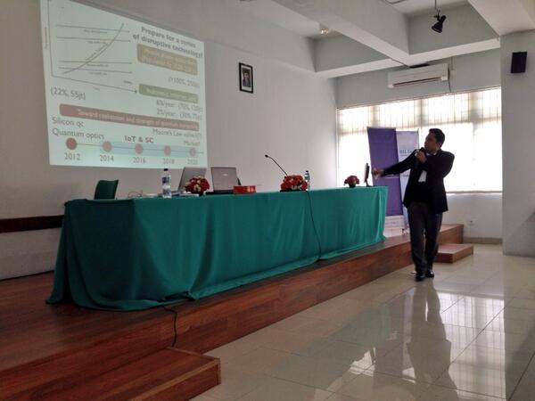 Lanjut ke Seminar Quantum Communication oleh Bapak Agung Trisetyarso, Ph.D