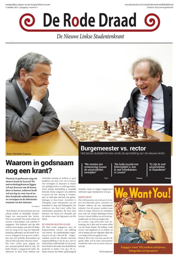 Freleys's tweet image. De Rode Draad: nieuwe linkse studentenkrant Jongsocialisten 101 plaatsen in Leuven of 
scribd.com/doc/172246361/…
