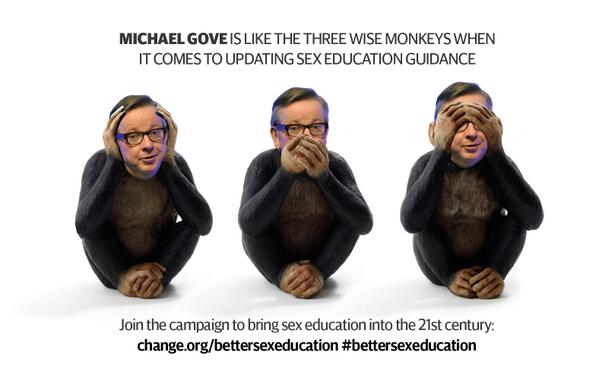 YasNecati's tweet image. Gove's an unwise monkey on #bettersexeducation join me + @TeleWonderWomen: change.org/bettersexeduca… +RT