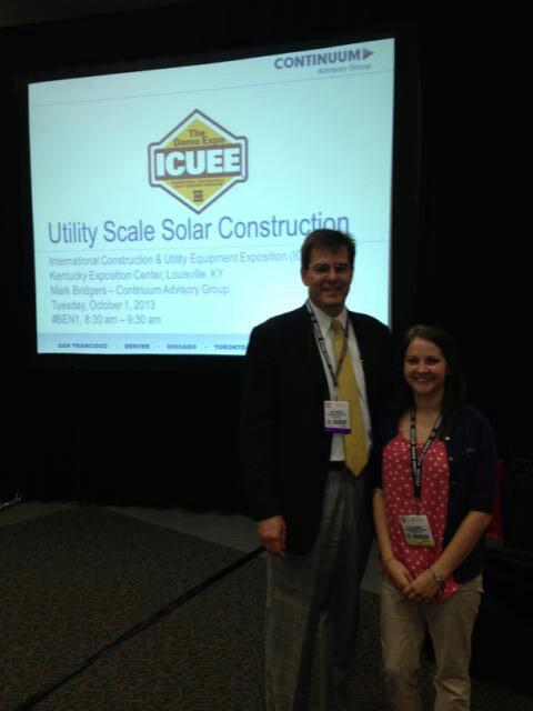 MarkBridgers's tweet image. #ICUEE and #SolarBuilder magazine at kick off of conference - Utility Scale Solar Construction