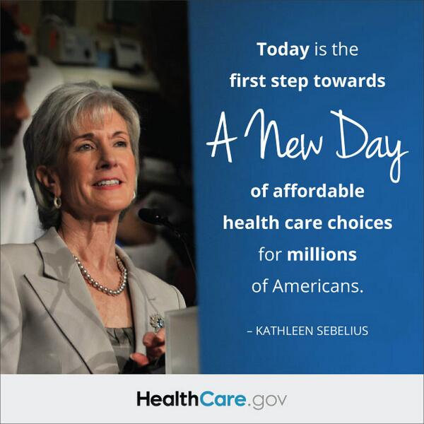 RT please: The Health Insurance Marketplace is open for business! #GetCovered at healthcare.gov.