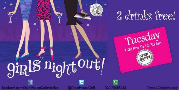 BombilTimes's tweet image. Girls Night at @OpenHouseCnB!  Enjoy your #BombilTuesday fishies.