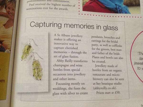 Hertfordshire life magazine editorial!!! #hertfslife #wedding #memory #jewellery #gifts #bespoke