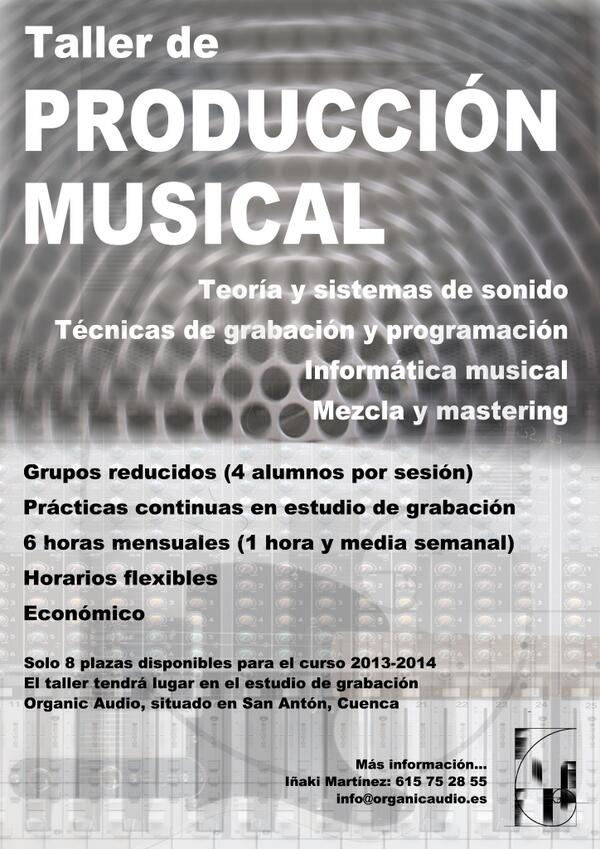 Taller de producción musical en Cuenca.