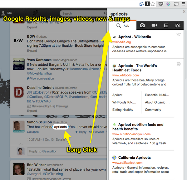 MikeFraietta's tweet photo. Long click a word instead of copy/paste or right-click to Google. @kikin_inc plugin. (cc: @sscullion's #apricots) http://t.co/StrMdqBL0n