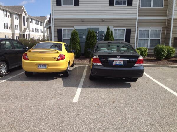 Look at us being so cute parking by each other. ❤ <a href="/Its_brittuhnee/">Brittany Frank</a>