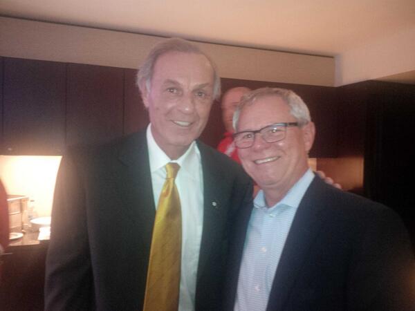 rickbrace's tweet photo. Opening night in Montreal with @guy lafleur http://t.co/QfRsAAjuCF