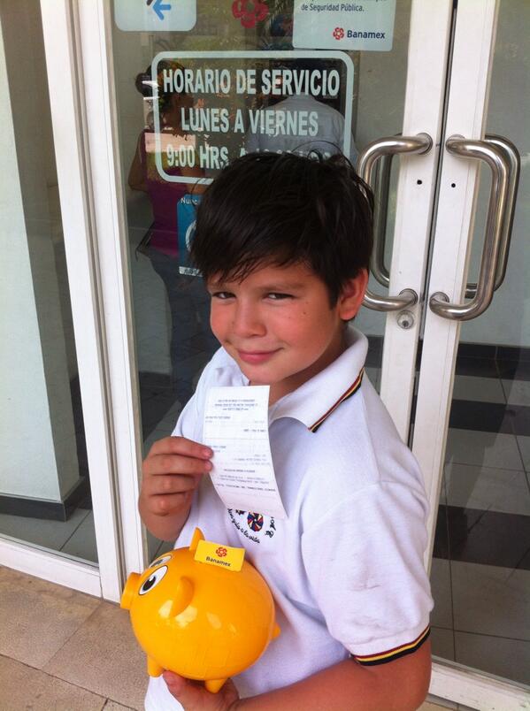 EliCastroQQB's tweet photo. Mateo depósito sus domingos a la cuenta 15 sucursal 100 BANAMEX @SumateYaMx orgullosa de mi hijo x los damnificados http://t.co/Rxo8kOf2cd