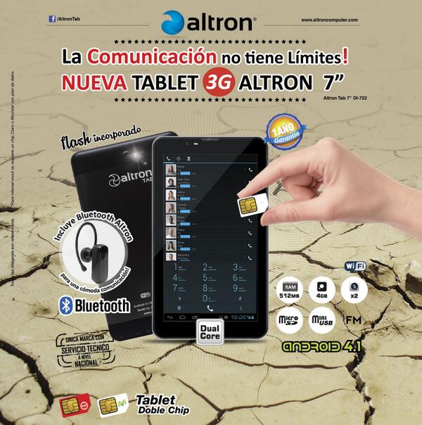 AltronTab's tweet image. Tablet Altron Di-722