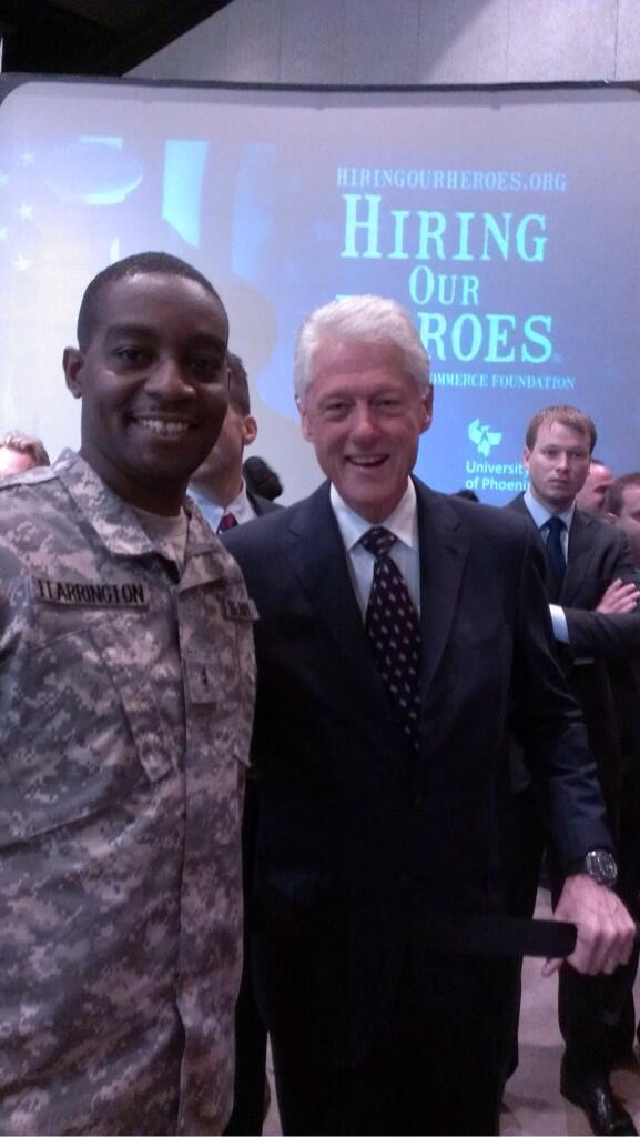 Me and former President Clinton
