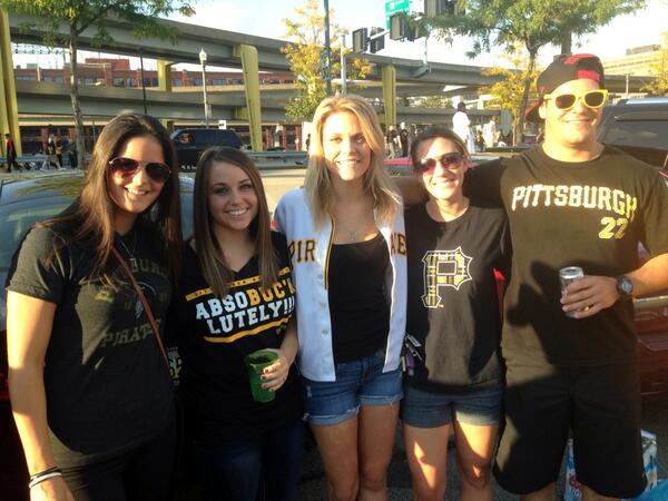DanMajors's tweet photo. Crista Mason, 23, South Side, stands out in white shirt. She says it's tradition. she's got black top underneath. http://t.co/BG6gs5P93k