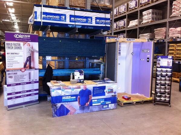 DRICOREProducts's tweet photo. Another great day of @Lowes_Canada Commercial events. Look for us in store tomorrow and check out Dricore Smartwall! http://t.co/Lkl5qE9Dbt