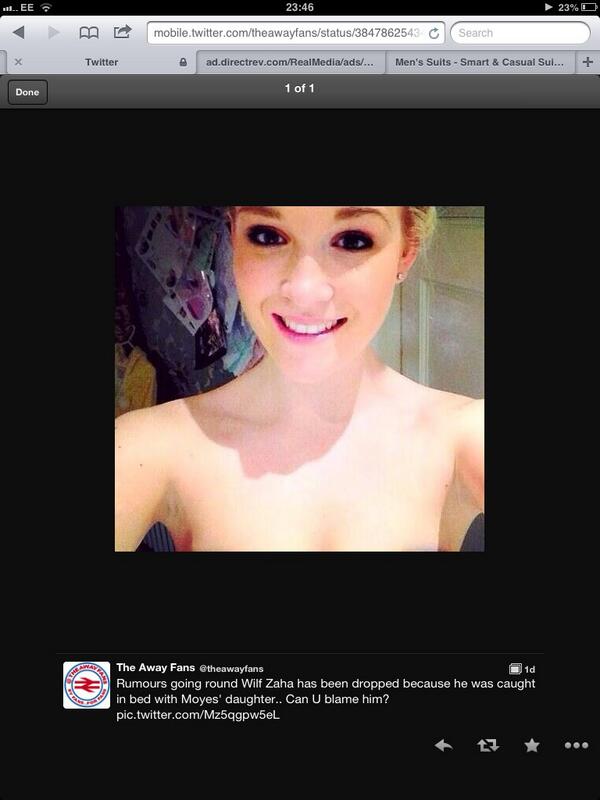 BrettMichael3's tweet image. Can you blame zaha for slotting moyes' daughter?! #gleeming