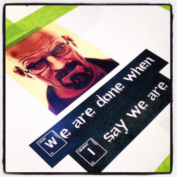 _TFL_'s tweet photo. #BreakingBad #Heisenberg #tfl #tweetsfromthepass #cook #WW http://t.co/01dSNn4LSa