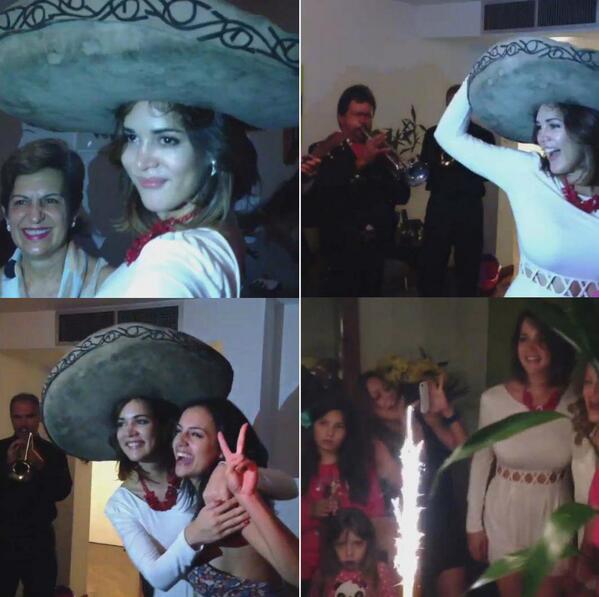 <a href="/MonicaSpear/">Monica Spear</a> Hermosa con este sombrero, Moni! Linda fiesta! :) Gracias x compartir, <a href="/Seara_sabrina/">Sabrina Seara</a>. Besos a todos!!!