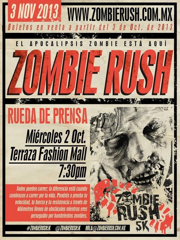 LiveShowEnt's tweet photo. Rueda de prensa de Zombie Rush mañana! http://t.co/OuUs00oUU1