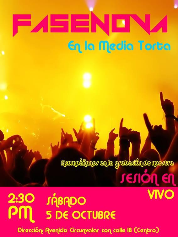 Nel_Control's tweet image. Acompaña a nuestros amigos de @fasenova_rock este sabado 5 de ocutbre en la media torta !