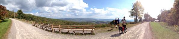 On a bike this week, riding from Pittsburgh to DC. 125 miles in, the Eastern Continental Divide: