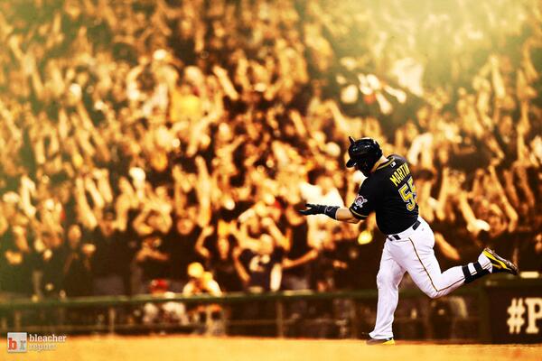BleacherReport's tweet photo. The #Pirates have won their first playoff game since 1992! Pittsburgh takes down the #Reds 6-2 in the NL Wild Card! http://t.co/2pwqvsTewC